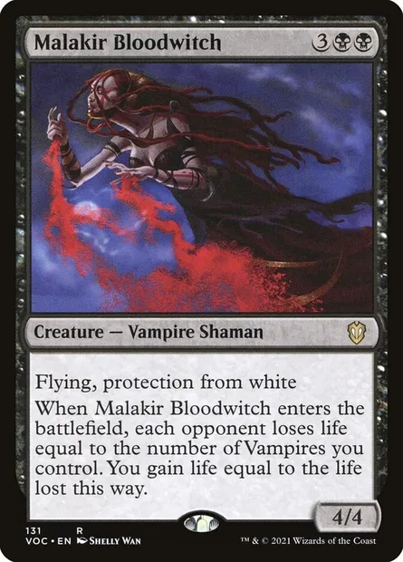 Malakir Bloodwitch, Magic card VOC 131 — Crimson Vow Commander set