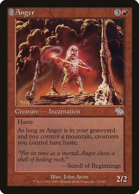 Anger, Magic card JUD 77 — Judgment set