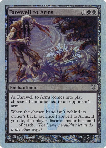 Farewell to Arms, carte Magic UNH 56★ — extension Unhinged