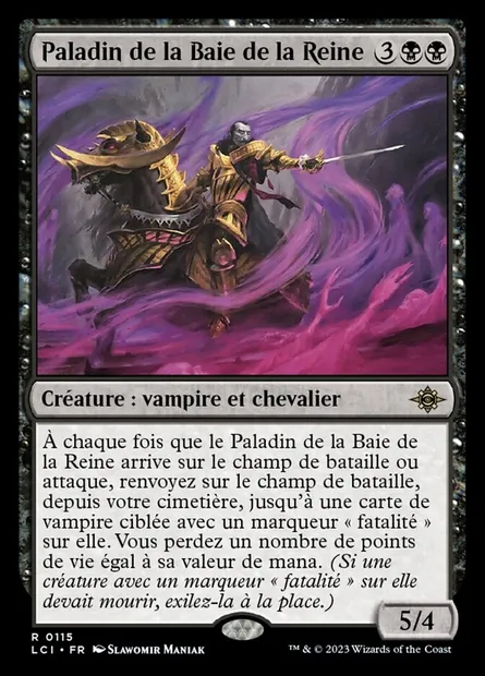 Paladin de la Baie de la Reine, carte Magic LCI 115 — extension The Lost Caverns of Ixalan