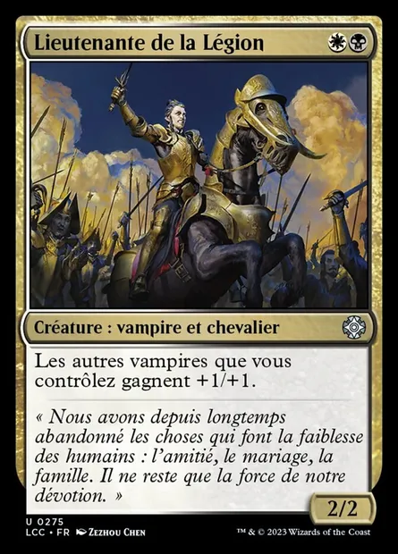 Lieutenante de la Légion, carte Magic LCC 275 — extension The Lost Caverns of Ixalan Commander