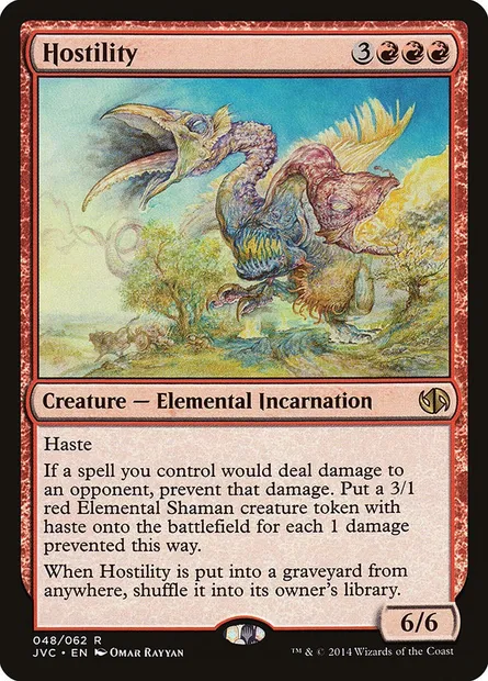 Hostility, Magic card JVC 48 — Duel Decks Anthology: Jace vs. Chandra set