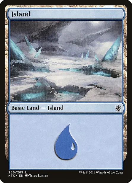 Island, Magic card KTK 256 — Khans of Tarkir set
