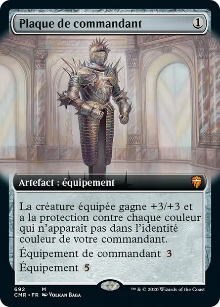 Plaque de commandant, carte Magic CMR 692 — extension Commander Legends