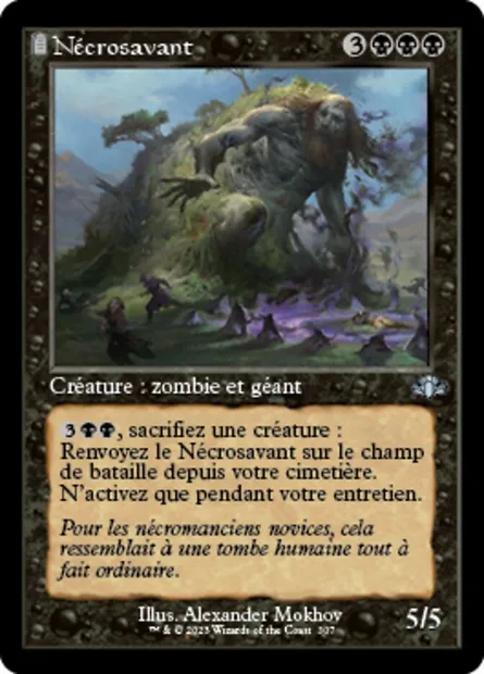 Nécrosavant, carte Magic DMR 307 — extension Dominaria Remastered