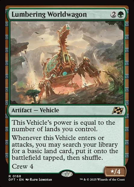 Lumbering Worldwagon, Magic card DFT 168 — Aetherdrift set
