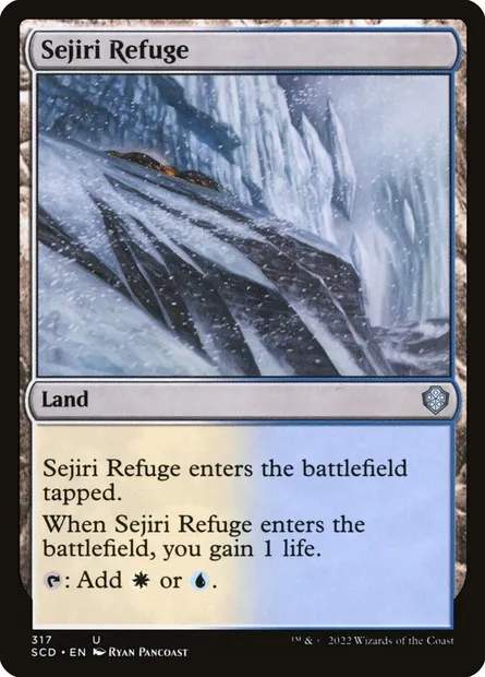 Sejiri Refuge, Magic card SCD 317 — Starter Commander Decks set