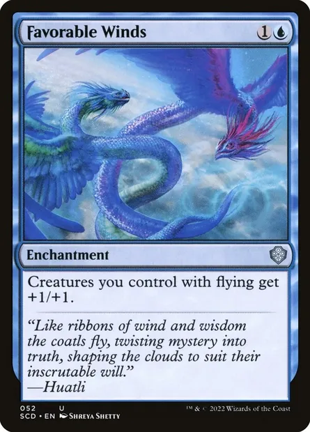 Favorable Winds, Magic card SCD 52 — Starter Commander Decks set