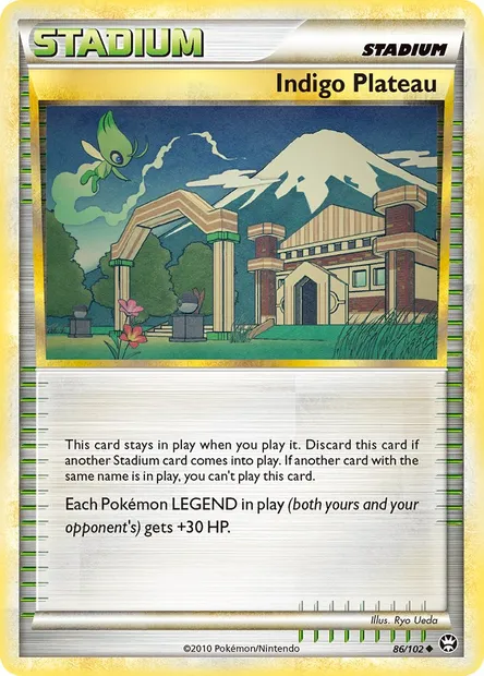 Indigo Plateau, Pokémon card TM 86 — Triumphant set