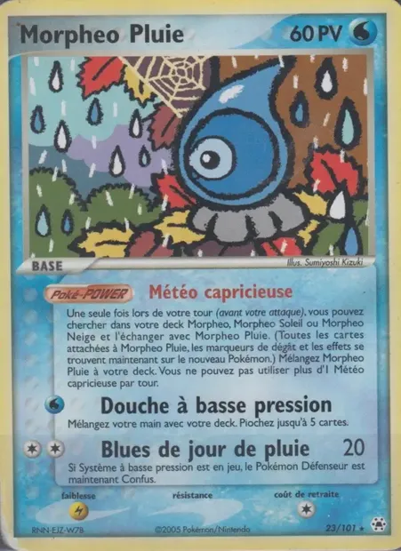 Morpheo Pluie, carte Pokémon HL 23 — extension EX Légendes Oubliées