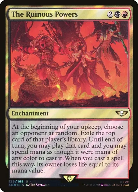 The Ruinous Powers, Magic card 40K 139★ — Warhammer 40,000 Commander set
