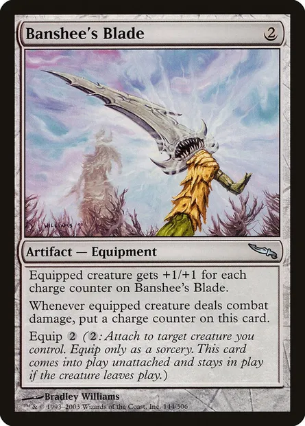 Banshee's Blade, Magic card MRD 144 — Mirrodin set