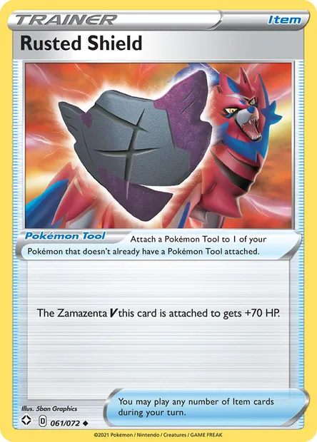Rusted Shield, Pokémon card SHF 61 — Shining Fates set