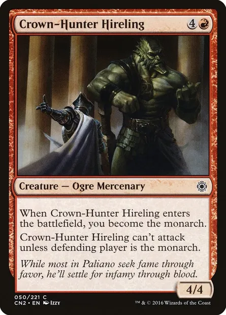 Crown-Hunter Hireling, carte Magic CN2 50 — extension Conspiracy: Take the Crown