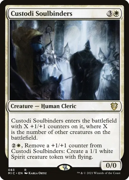 Custodi Soulbinders, Magic card MIC 83 — Midnight Hunt Commander set