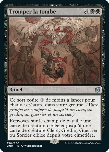 Tromper la tombe, carte Magic ZNR 130 — extension Renaissance de Zendikar