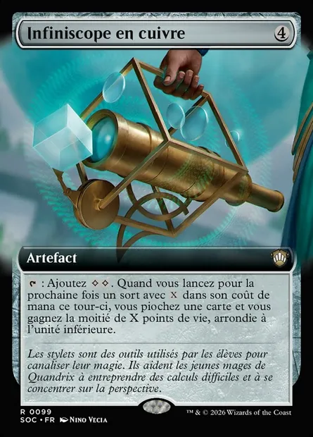Infiniscope en cuivre, carte Magic SOC 99 — extension Secrets of Strixhaven Commander