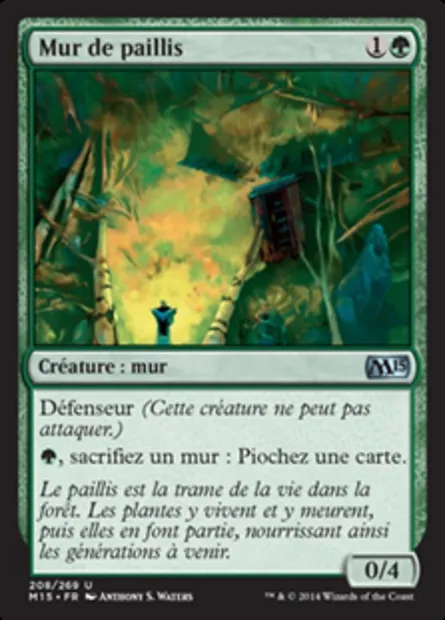 Mur de paillis, carte Magic M15 208 — extension Magic 2015
