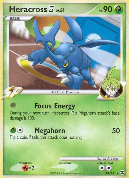Heracross E4, Pokémon card RR 24 — Rising Rivals set