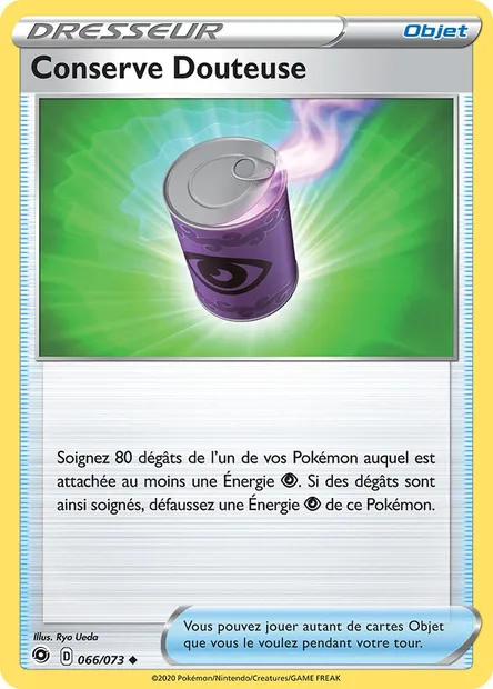 Conserve Douteuse, carte Pokémon CPA 66 — extension La Voie du Maître