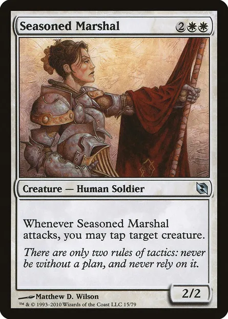Maréchale aguerrie, carte Magic DDF 15 — extension Duel Decks: Elspeth vs. Tezzeret