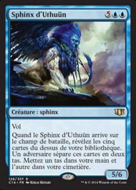 Sphinx d'Uthuün, carte Magic C14 128 — extension Commander 2014