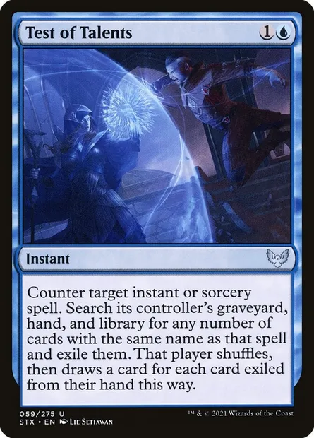 Test of Talents, Magic card STX 59 — Strixhaven: School of Mages set
