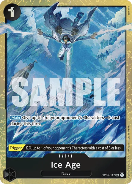 Ice Age, One Piece card OP02-117 — PARAMOUNT WAR set