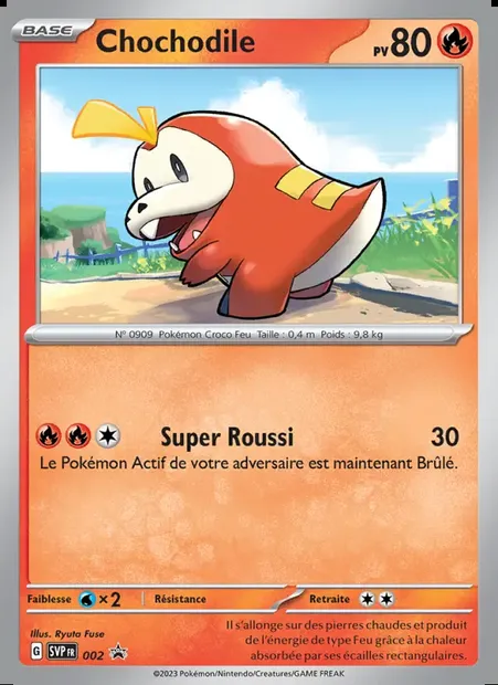 Chochodile, carte Pokémon PR-SV 002 — extension SVP Black Star Promos
