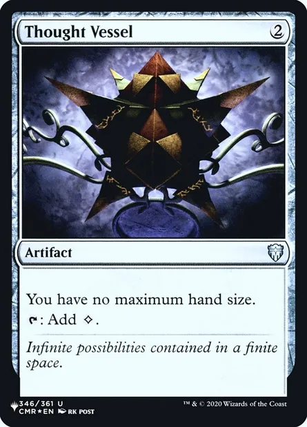 Thought Vessel, Magic card PLST CMR-346 — The List set