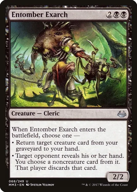 Entomber Exarch, Magic card MM3 68 — Modern Masters 2017 set