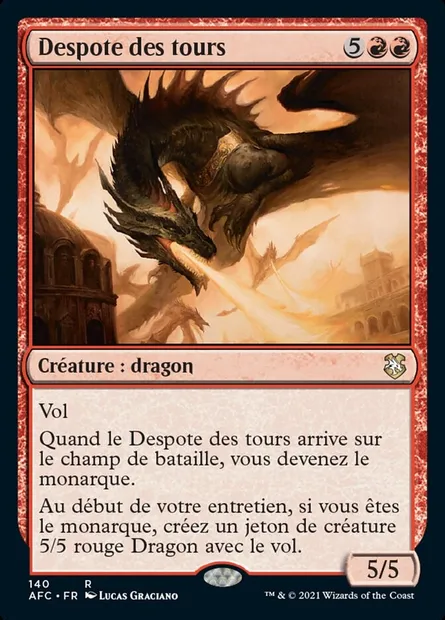 Despote des tours, carte Magic AFC 140 — extension Forgotten Realms Commander