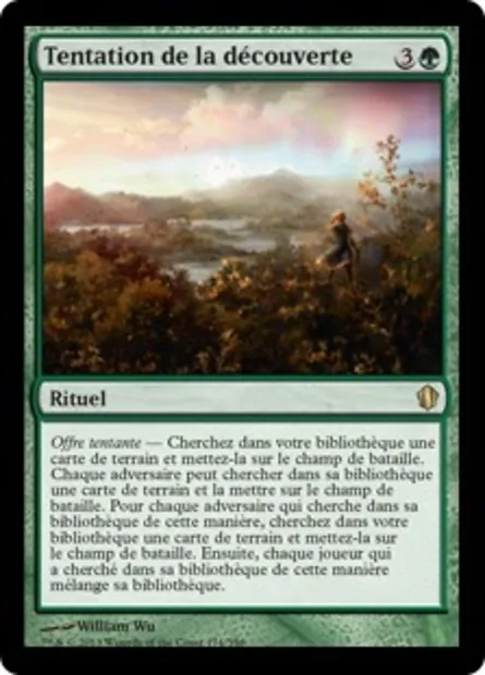Tentation de la découverte, carte Magic C13 174 — extension Commander 2013