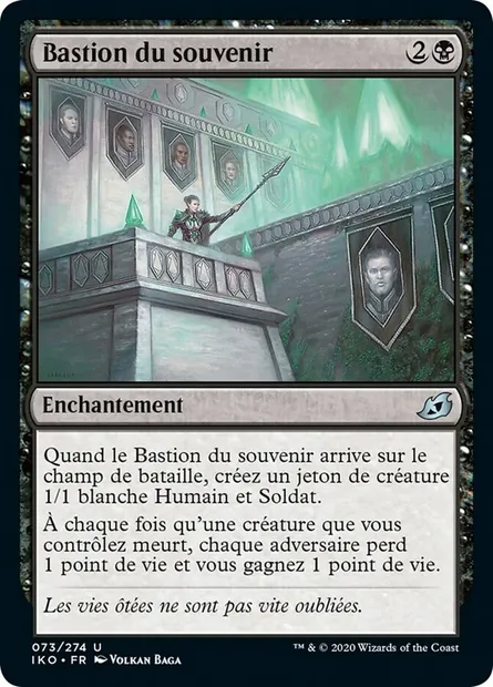 Bastion du souvenir, carte Magic IKO 73 — extension Ikoria: Lair of Behemoths