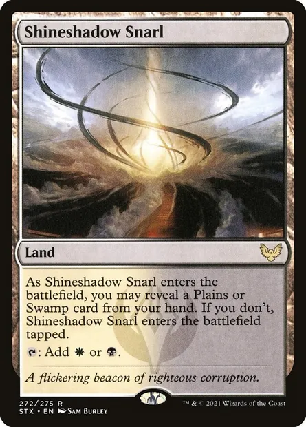 Shineshadow Snarl, Magic card STX 272 — Strixhaven: School of Mages set