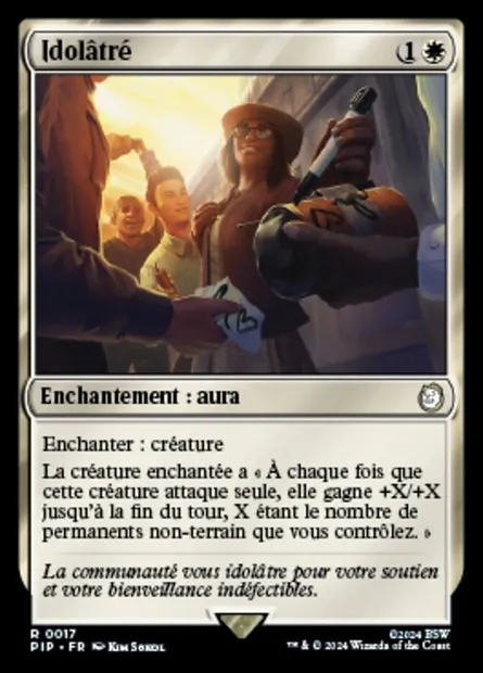Idolâtré, carte Magic PIP 17 — extension Fallout