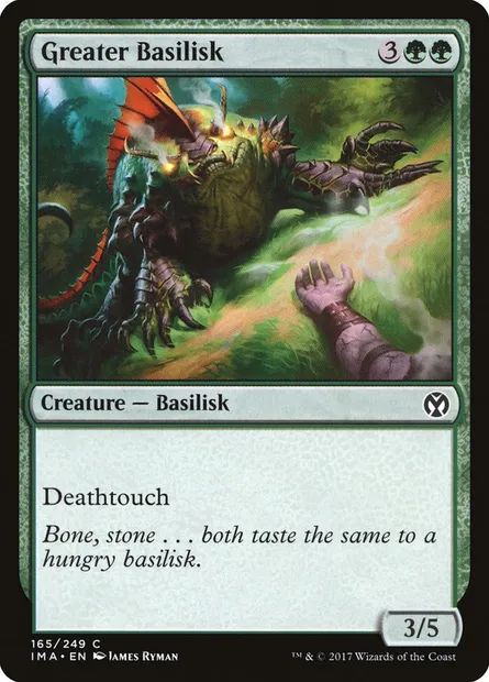 Greater Basilisk, Magic card IMA 165 — Iconic Masters set