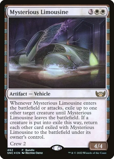 Mysterious Limousine, Magic card SNC 462 — Streets of New Capenna set