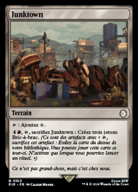 Junktown, carte Magic PIP 150 — extension Fallout
