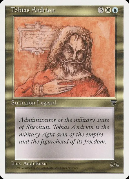 Tobias Andrion, Magic card CHR 87 — Chronicles set
