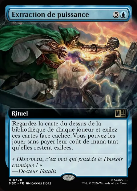 Extraction de puissance, carte Magic MSC 328 — extension Marvel Super Heroes Commander