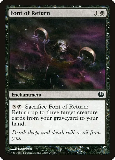 Font of Return, Magic card JOU 71 — Journey into Nyx set