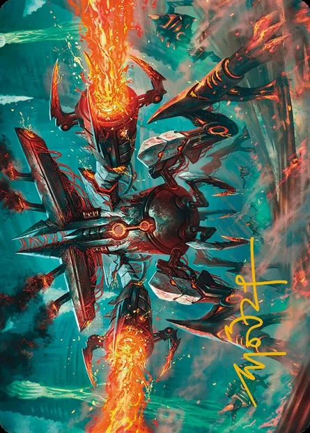 Exterminator Magmarch // Exterminator Magmarch, Magic card AMH3 33 — Modern Horizons 3 Art Series set