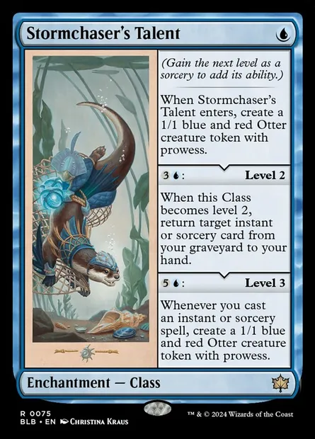 Stormchaser's Talent, Magic card BLB 75 — Bloomburrow set
