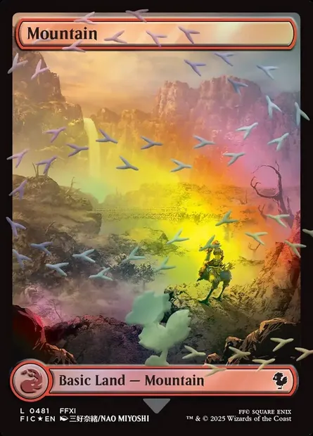 Montagne, carte Magic FIC 481 — extension Final Fantasy Commander