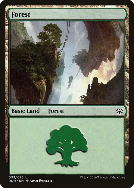 Forêt, carte Magic DDR 33 — extension Duel Decks: Nissa vs. Ob Nixilis