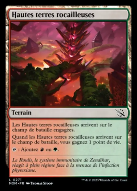 Hautes terres rocailleuses, carte Magic MOM 271 — extension L'invasion des machines