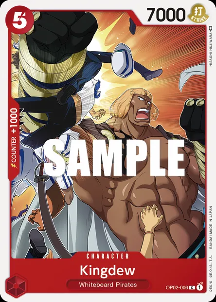 Kingdew, One Piece card OP02-006 — PARAMOUNT WAR set