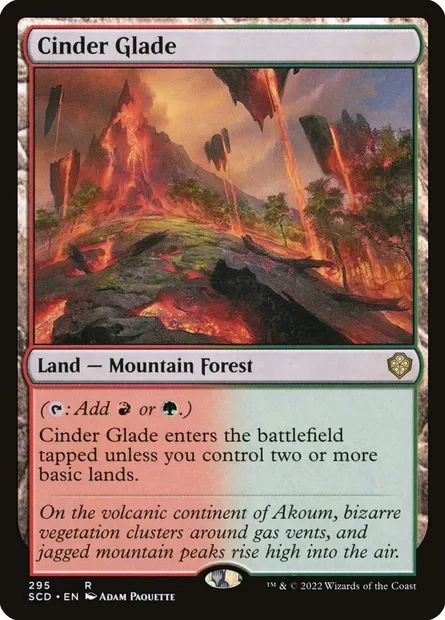 Clairière de scories, carte Magic SCD 295 — extension Starter Commander Decks