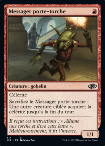 Messager porte-torche, carte Magic J22 614 — extension Jumpstart 2022